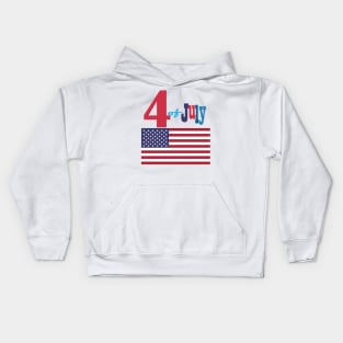 4th Of July & Summer Party Patriotic USA flag Decoration and Gifts. Kids Hoodie